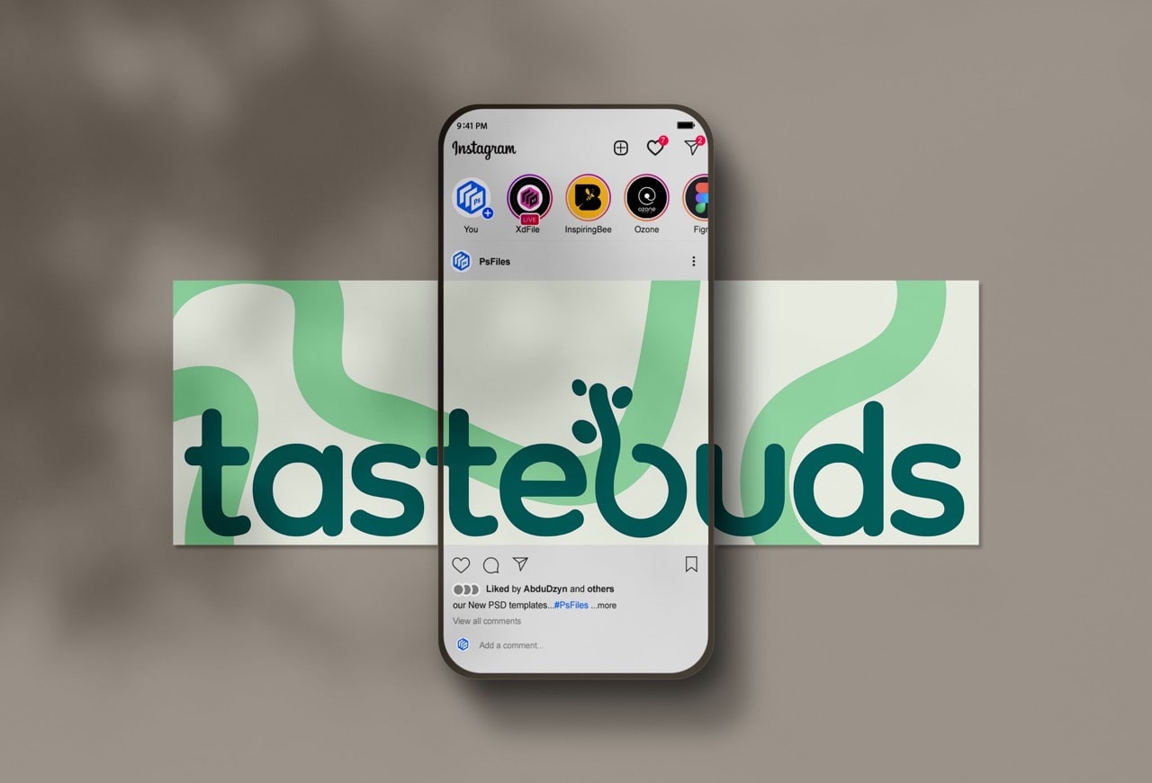 instagram post mockup